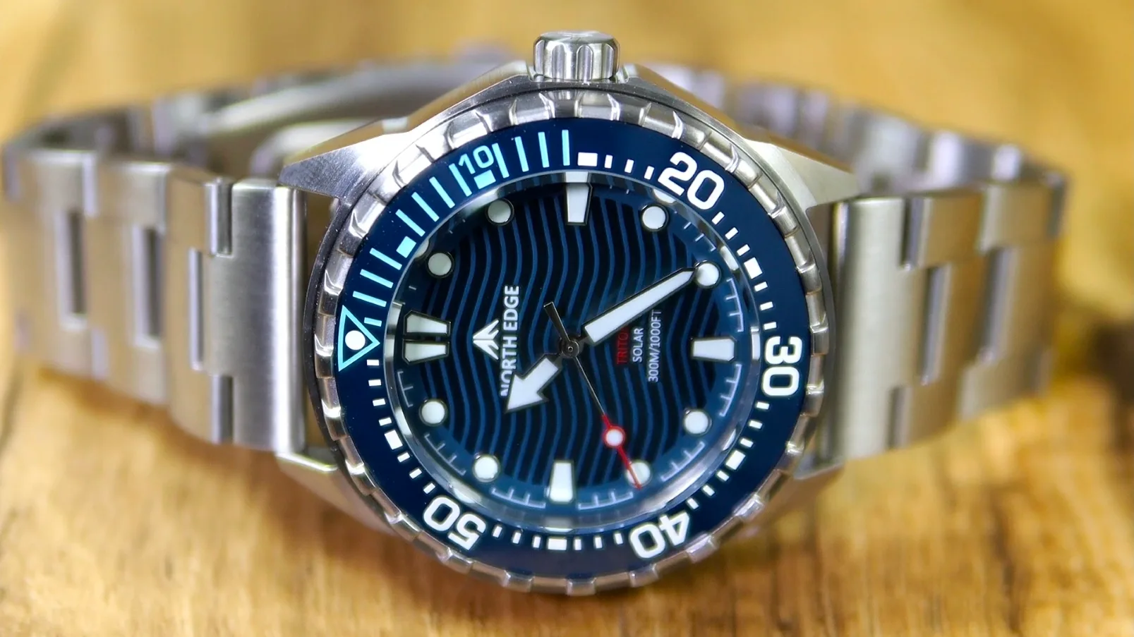 North Edge Triton – Ceas Bărbați Solar pentru Scufundări, 300 m Rezistență la Apă [3]