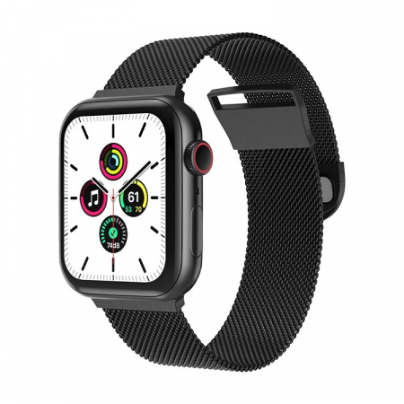Curea metalica ALTY Milanese, pentru Apple Watch Ultra/SE/8/7/6/5/4/3/2/1, Display 42/44/45/49 mm [1]