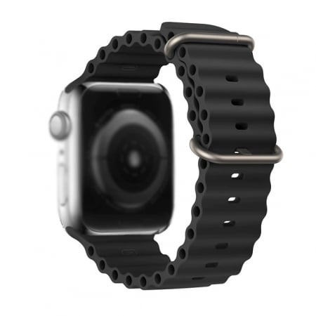 Curea din silicon compatibila ALTY Explorer Ultra / Max, Negru