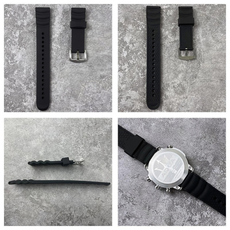 Bratara Silicon North Edge (Negru) 31 cm [4]