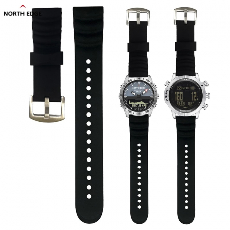 Bratara Silicon North Edge (Negru) 31 cm [2]