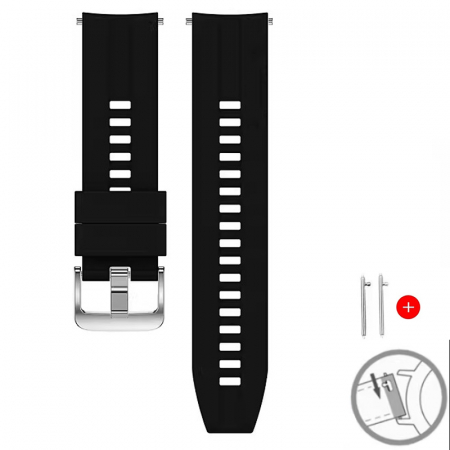 Curea de ceas din silicon de 24 mm ALTY pentru NORTH EDGE APACHE 3 [1]