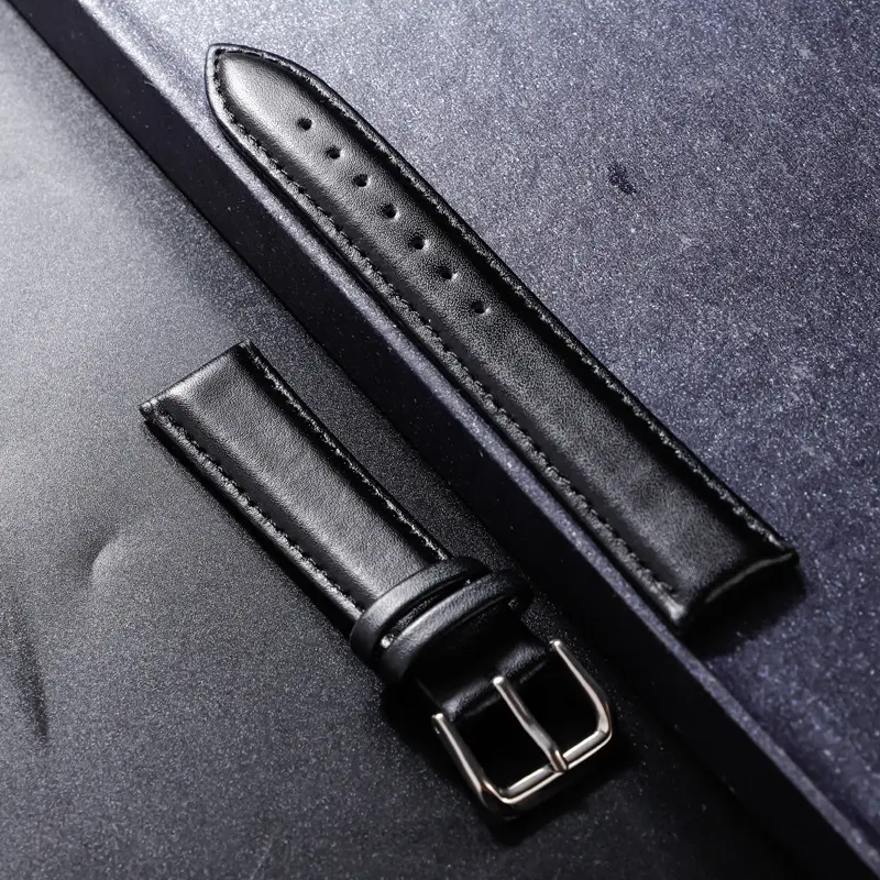 ACCESORII - Bratara din piele naturală North Edge 22 mm (Negru)