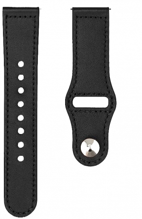 Bratara din piele naturală North Edge 22 mm (Negru) [0]