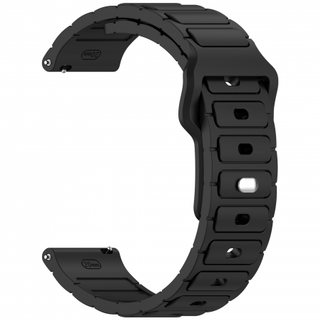 ACCESORII - Curea silicon ALTY de 22 mm pentru Samsung Galaxy Watch 46mm, Gear S3 Frontier, Huawei Watch 46mm, brățară moale și confortabilă pentru Amazfit GTR