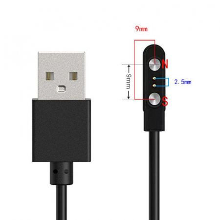 ACCESORII - Cablu Universal Magnetic de Încărcare USB – Compatibil cu Ceasuri Smart, Brățări Fitness, Căști, Periuțe Electrice și Dispozitive de Înfrumusețare
