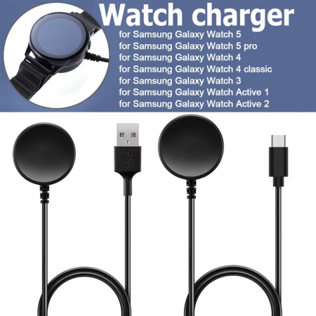 Încărcător Wireless Magnetic USB-C – Compatibil Samsung Galaxy Watch 3 / 4 / 5 / Active [2]
