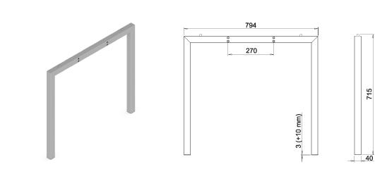Stand metalic mobilă birou System Frame Savana [2]