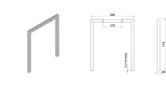 Stand metalic mobilă birou System Frame Savana [3]