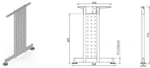 Stand metalic mobilă birou System Desk Bar Mark [2]