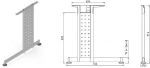 Stand metalic mobilă birou System Desk Bar Mark [1]
