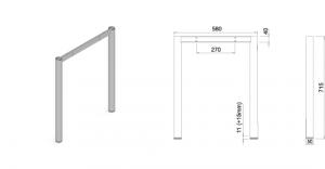 Stand metalic mobilă birou System Frame Oxo 50 [2]