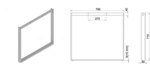 Stand metalic mobilă birou System Frame Q [1]