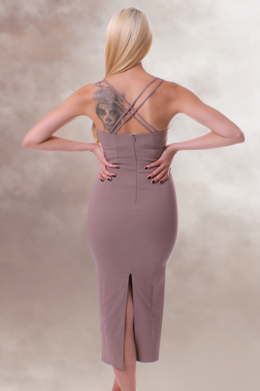 Rochie bodycon Statement Neutral [2]