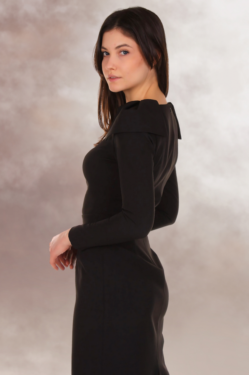 rochie eleganta midi designer roman [5]
