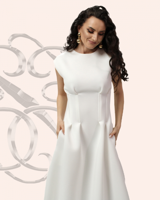Rochie corset Off White Khalya [2]