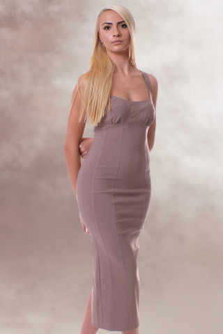 Rochie bodycon Statement Neutral [3]