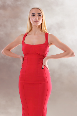 Rochie Statement Neutral Red [2]