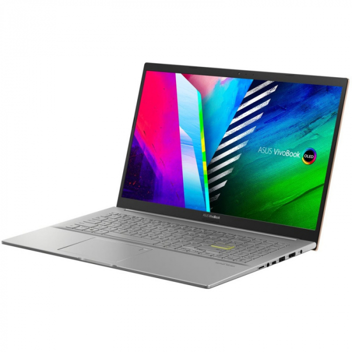 Laptop ASUS 15.6'' VivoBook 15 OLED M513UA-L1299, FHD, Procesor AMD Ryzen™ 5 5500U (8M Cache, up to 4.0 GHz), 8GB DDR4, 512GB SSD, Radeon, No OS, Hearty Goldc [2]