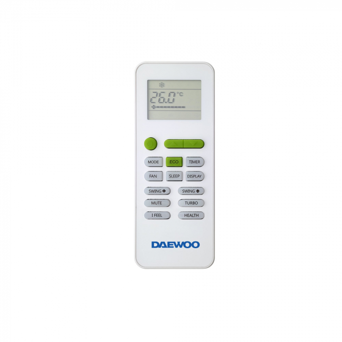 Aparat de aer conditionat Daewoo 9000 BTU, WI-FI, A++, Filtre cu ioni de argint, Eco Mode, iFeel, DAC-09CHSDW-NK, Alb [4]
