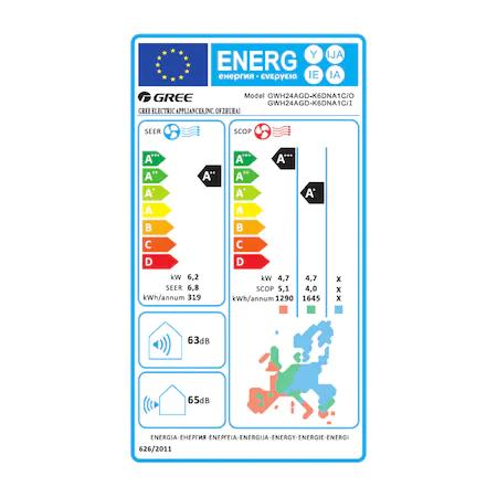 Aparat de aer conditionat Gree Pulsar GWH24AGD-K6DNA1C Inverter 24000 BTU, Clasa A++, Generator ioni Cold Plasma, Functia ”I Feel”, WiFi [11]