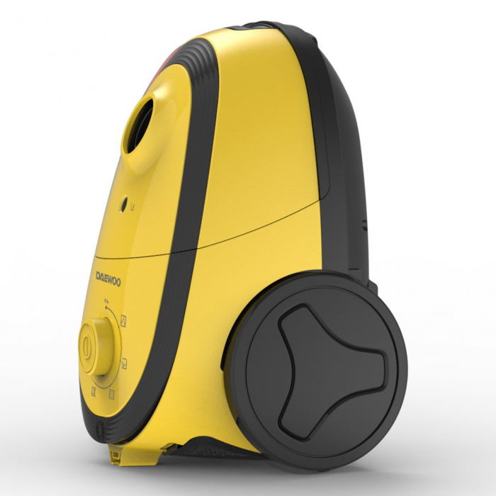Aspirator cu sac Daewoo RC-410Y-3, 700 W, capacitate sac hartie 2.5 litri, cotrol putere variabil, tub telescopic, furtun rotativ 360 grade, perie standard + accesorii pentru tapiterie si locuri ingus [3]