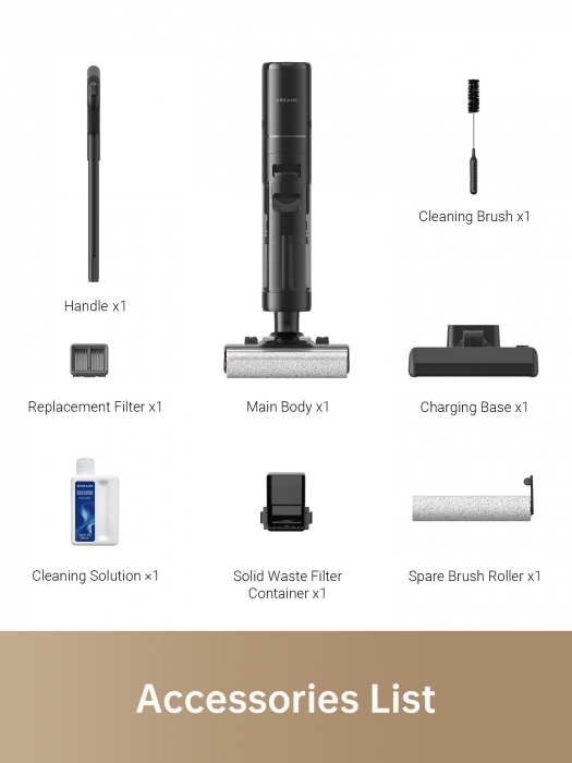 Aspirator vertical Dreame HHR27C, 300 W, Autonomie 40 min, 900 ml, Negru [7]