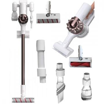 Aspirator vertical Dreame V11 VVN6, 450W, 25000 Pa, 3 moduri de aspirare, rezervor murdarie 0.5 l, autonomie 90 min, afisaj HD, gri/rosu [3]