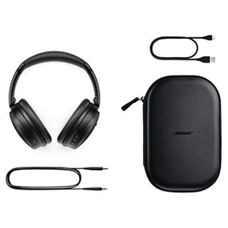 Casti Audio Over the Ear Bose QuietComfort 45, Wireless, Bluetooth, Noise cancelling, Microfon, Autonomie 24 ore, Negru, 866724-0100 [2]