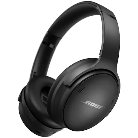 Casti Audio Over the Ear Bose QuietComfort 45, Wireless, Bluetooth, Noise cancelling, Microfon, Autonomie 24 ore, Negru, 866724-0100 [3]