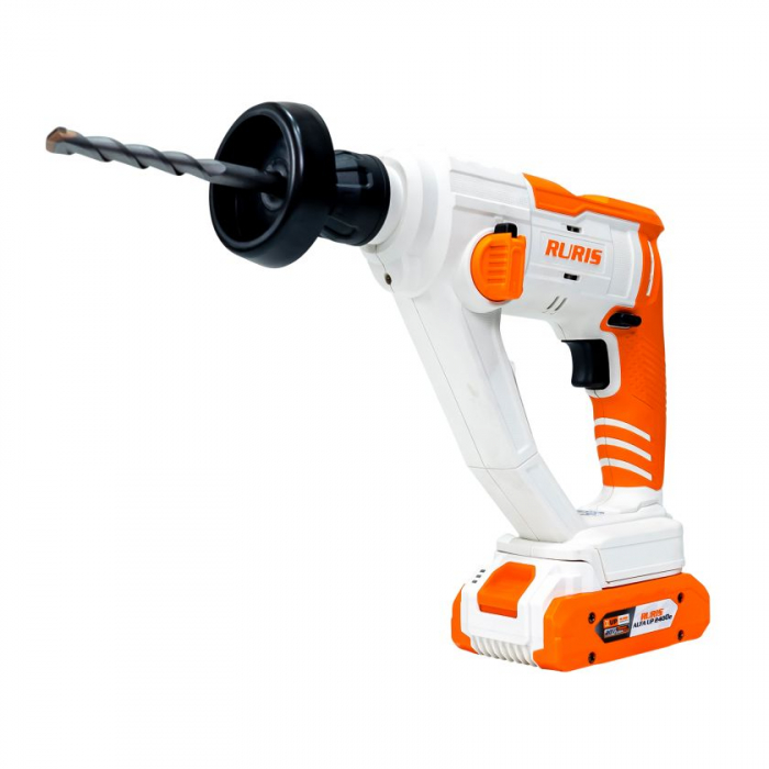 Ciocan rotopercutor pe acumulator RURIS RMX 1210 POWER ALFA UP {contine acumulator 4Ah+incarcator}  12100RMX25B [3]