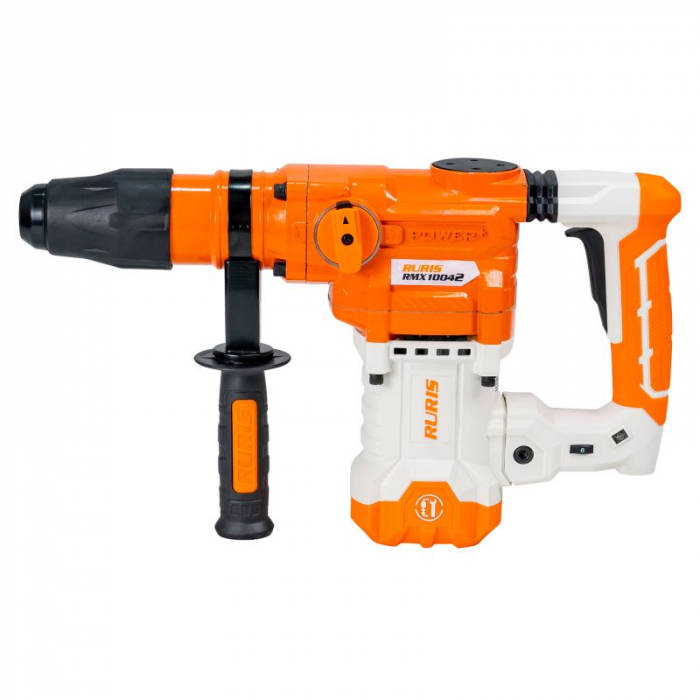 Ciocan rotopercutor SDS Max RURIS RMX10042, 1600 W, 230-240 V, 3800 BTM, 10 J, 42 mm diametru maxim gaurire, sistem anti vibratii 10042rmx2024 [5]