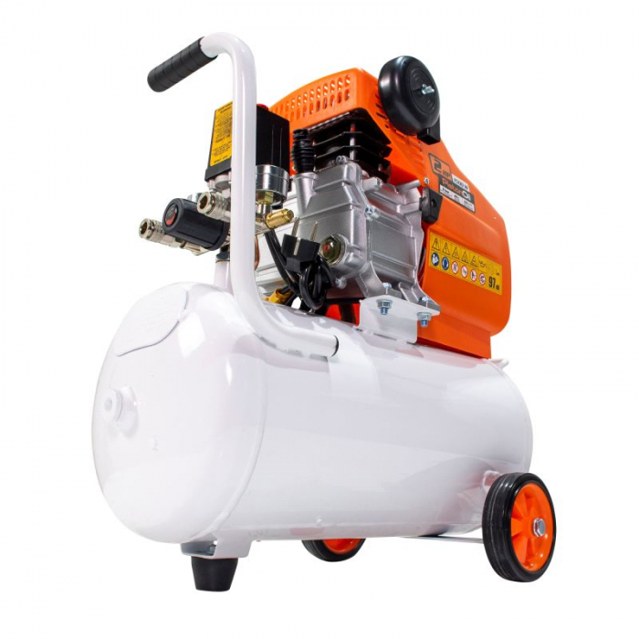 Compresor aer Ruris AirPower2400PLUS, 24l, 1500 W, 8bari, 180 L/min, kit de accesorii (pistol suflare, pistol pulverizare, pistol spălare, pistol umflare, furtun spiralat) 2400plus21 [2]