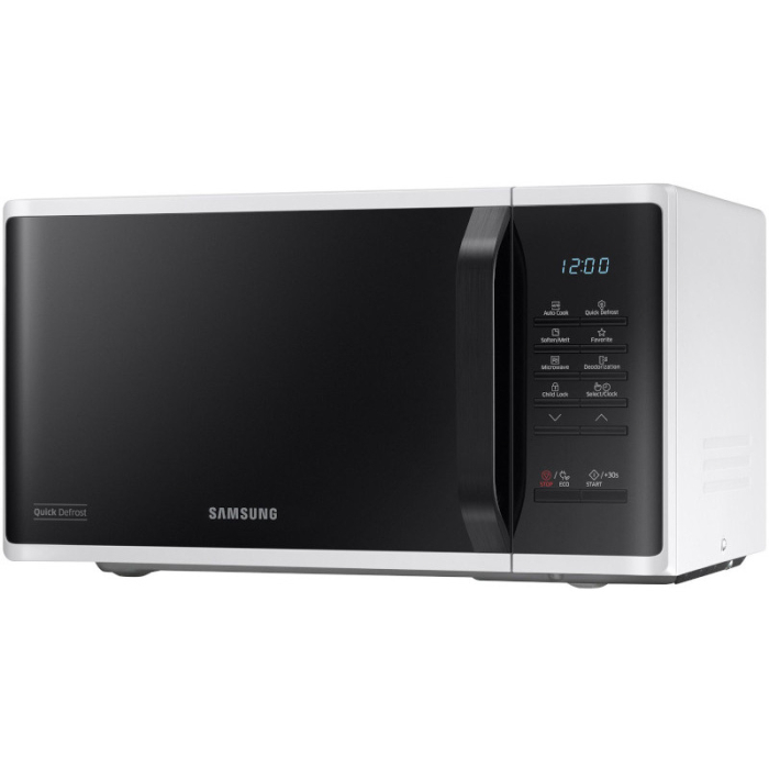 Cuptor cu microunde Samsung MS23K3513AW/OL, 23 l, 800 W, Auto cook, Quick Defrost, Control touch, Interior ceramic, Child lock, Alb [3]
