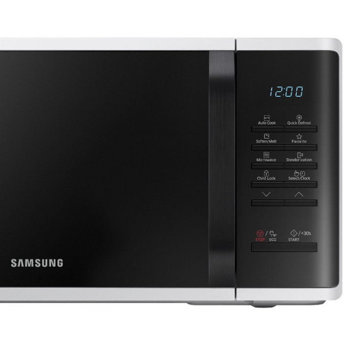 Cuptor cu microunde Samsung MS23K3513AW/OL, 23 l, 800 W, Auto cook, Quick Defrost, Control touch, Interior ceramic, Child lock, Alb [4]