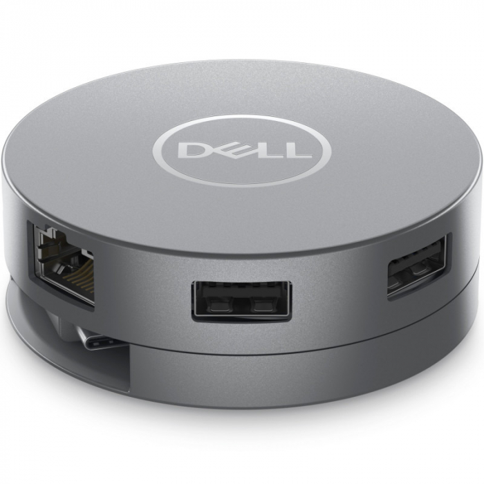 DELL DA305, 6-in-1 USB-C Multiport, putere incarcare 90W, 2x USB 3.2, 1x Gigabit LAN, 1x Display port, 1x HDMI, 470-AFKL [5]