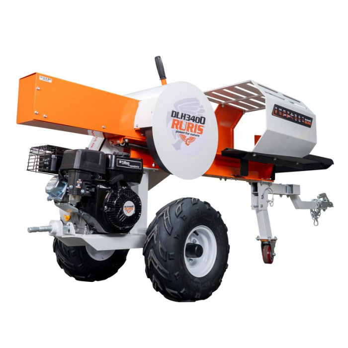 Despicator vertical lemne/busteni Ruris DLH3400, putere 7 CP, forta despicare cinetica 34 T, lungime maxima despicare 55 cm, diametru despicare 500 mm, roti transport, utilizare vertical/orizontal, 3400DLH2024 [7]