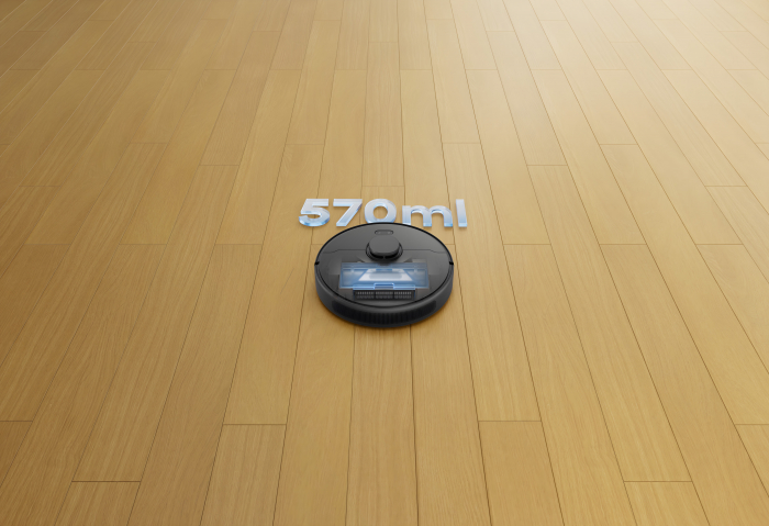 Dreame D9 Max Gen2 aspirato robot  6000Pa, mop 2-în-1, navigație LDS, rezervor praf 570ml, apă 235ml, baterie 5200mAh, autonomie 285min, control app + vocal, perie flotantă anti-încurcare, negru [8]