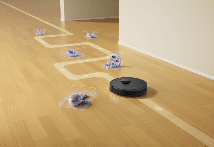 Dreame D9 Max Gen2 aspirato robot  6000Pa, mop 2-în-1, navigație LDS, rezervor praf 570ml, apă 235ml, baterie 5200mAh, autonomie 285min, control app + vocal, perie flotantă anti-încurcare, negru [7]