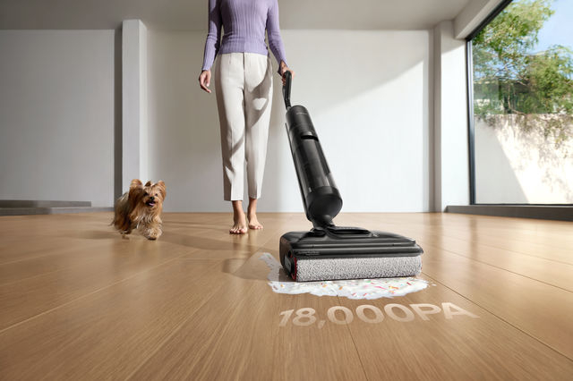 Dreame H12 Pro FlexReach aspirator vertical fără fir pentru curățare uscată și umedă 300W, 18.000Pa, baterie 6x4000mAh, autonomie 50min, rezervor apă curată 900ml, apă murdară 700ml, auto-curățare, uscare cu aer cald, ecran LED, negru,HHR44A [8]