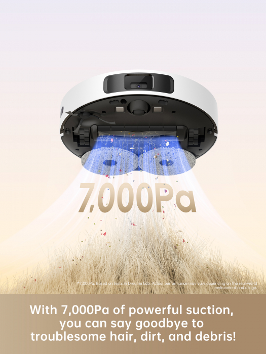 ​Dreame L10s Ultra Gen2  aspirator robot 10.000Pa, MopExtend™ RoboSwing, DuoScrub™, navigație AI, stație automată (golire 3,2L, spălare, uscare mop), baterie 5200mAh, autonomie 240 min, control smart., alb RLL32SE [3]