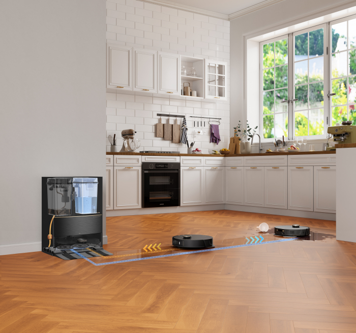 ​Dreame L20 Ultra aspirator robot cu mop, 7000Pa, mop rotativ cu extensie automată MopExtend™, navigație AI, stație automată multifuncțională (golire praf 3,2L, reumplere apă 4,5L, spălare și uscare mop), baterie 6400mAh, autonomie până la 180 min' negru RLX41CE-1-BK [9]