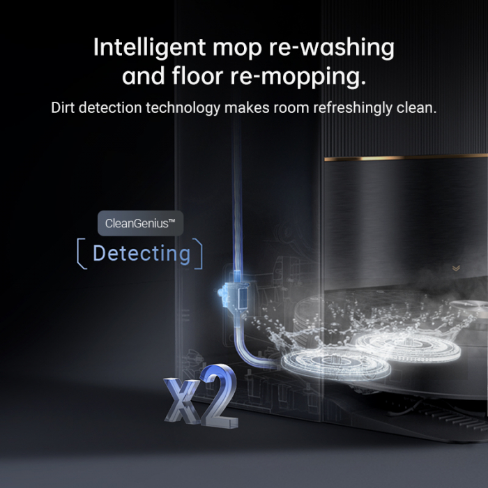 ​Dreame L20 Ultra aspirator robot cu mop, 7000Pa, mop rotativ cu extensie automată MopExtend™, navigație AI, stație automată multifuncțională (golire praf 3,2L, reumplere apă 4,5L, spălare și uscare mop), baterie 6400mAh, autonomie până la 180 min' negru RLX41CE-1-BK [6]