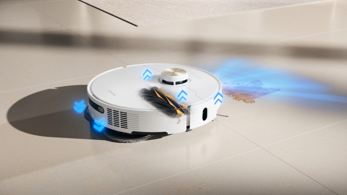 Dreame L40s Pro Ultra aspirator robot 11.000Pa, mop rotativ cu ridicare 10,5 mm, perie laterală extensibilă, navigație AI cu LDS+RGB+LED, stație 4-în-1 (golire, spălare, uscare, reumplere), baterie 5200mAh, autonomie 194 min, control smart, alb RLL74CE-WH [5]