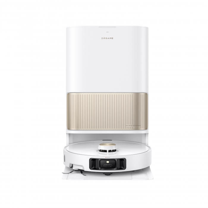 Dreame L40s Pro Ultra aspirator robot 11.000Pa, mop rotativ cu ridicare 10,5 mm, perie laterală extensibilă, navigație AI cu LDS+RGB+LED, stație 4-în-1 (golire, spălare, uscare, reumplere), baterie 5200mAh, autonomie 194 min, control smart, alb RLL74CE-WH [3]