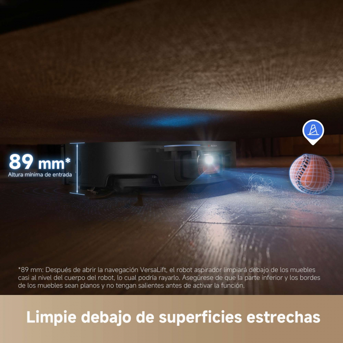 Dreame X50 Ultra aspirator robot 7300Pa, mop dual cu ridicare, stație 4-în-1 (golire, spălare, uscare, reumplere), LDS+AI, baterie 6400mAh, autonomie 260 min, control smart,negru RLX85CE-6-BK [3]