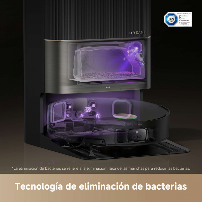 Dreame X50 Ultra aspirator robot 7300Pa, mop dual cu ridicare, stație 4-în-1 (golire, spălare, uscare, reumplere), LDS+AI, baterie 6400mAh, autonomie 260 min, control smart,negru RLX85CE-6-BK [6]