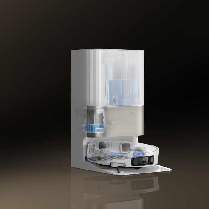 Dreame X50 Ultra aspirator robot 7300Pa, mop dual cu ridicare, stație 4-în-1 (golire, spălare, uscare, reumplere), LDS+AI, baterie 6400mAh, autonomie 260 min, control smart,alb   RLX85CE-6-WH [12]