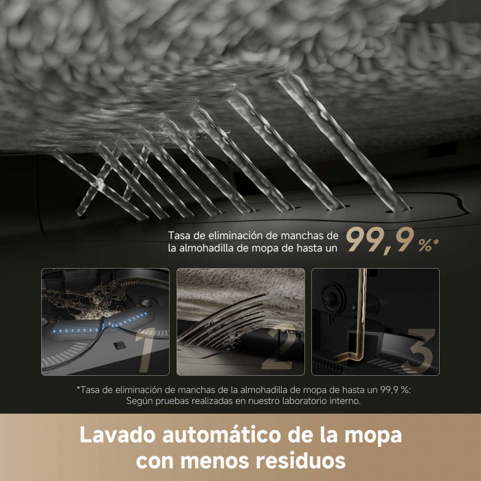 Dreame X50 Ultra aspirator robot 7300Pa, mop dual cu ridicare, stație 4-în-1 (golire, spălare, uscare, reumplere), LDS+AI, baterie 6400mAh, autonomie 260 min, control smart,negru RLX85CE-6-BK [7]