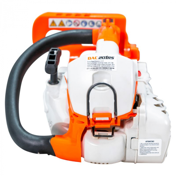Drujba (motofierastrau) cu lant pe benzina Ruris DAC 201RS, putere 1.5 CP, 25.4 CC, motor 2 timpi, lungime sina 30 cm, lant 3/8 1.3 PM, rezervor combustibil 190 ml,, 201RS2024 [3]